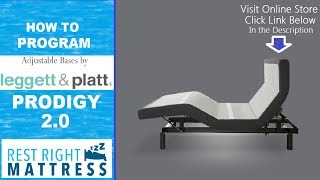 How to program Leggett and Platt prodigy 20 adjustable bed [upl. by Estell]