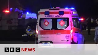 Dozens killed in China after car ploughs into crowd  BBC News [upl. by Jeth]