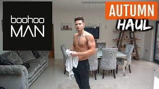 HUGE Boohooman Clothing Haul amp Try On  Autumn 2019  Mens Fashion [upl. by Kciredor253]