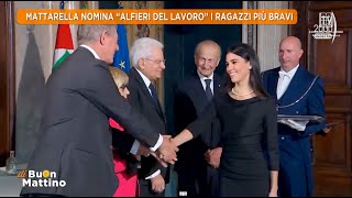 Di Buon Mattino Tv2000  Mattarella nomina quotalfieri del lavoroquot i ragazzi più bravi [upl. by Cirdnek]