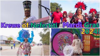 Krewe Of Nefertiti Parade 2024 Mardi Gras 2024 A NEW PARADE FOR US in New Orleans EAST LETS GO [upl. by Alena808]