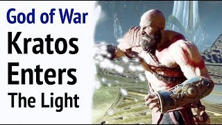 God of War Kratos Enters The Light Complete  Alfheim in God of War 4 [upl. by Eenobe]