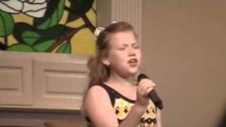 Nicole C Mullen My Redeemer Lives sung by Nine year old Anna Morgan Michel Amazing [upl. by Eelsew]