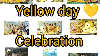 Yellow Day Celebration Yellow colour Pre school  Montessori Training [upl. by Aisercal7]