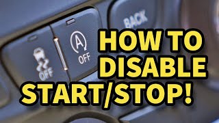 How to Disable Start Stop [upl. by Lipcombe]