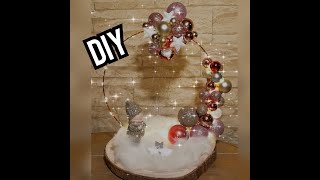 DIY Weihnachtsdeko mit Christbaumkugeln selber basteln  Schwebende Christbaumkugeln  Geschenk Idee [upl. by Hendrick629]