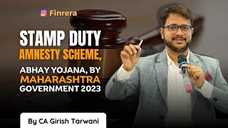 AMNESTY SCHEME 2023 ABHAY YOJANA BY MAHARASHTRA GOVERNMENT [upl. by Detta]