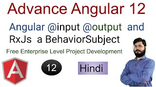 Data Flow in angular  input output And RxJs BehaviorSubject In detail EventEmitter in Angular [upl. by Yarak]