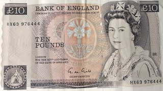 Cédula de 10 libras esterlinas  Bank Of England Ten Pounds  Florence Nightingale [upl. by Rahel]