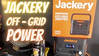 Jackery 2000 Pro Off Grid Review [upl. by Oirretno932]