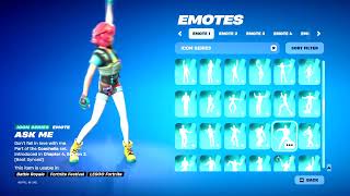 ALL TIKTOK DANCES amp EMOTES IN FORTNITE 278 [upl. by Sucramd]