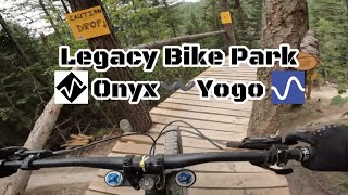 Mountain BikingLegacy Bike Park mtbmtblife Justin Yoder biking [upl. by Aneekat]