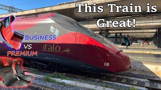 The BETTER Italian HighSpeed Train Italo Premium and Club Class Review [upl. by Yehs]