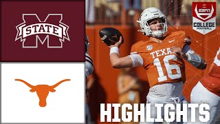 Mississippi State Bulldogs vs Texas Longhorns  Full Game Highlights  ESPN College Football [upl. by Gunas]