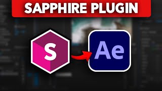 How to Add Sapphire Plugin in After Effects 2024 [upl. by Dicky]