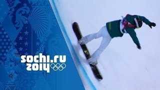 Snowboard Halfpipe  Ladies SemiFinal  Sochi 2014 Winter Olympics [upl. by Tilly]