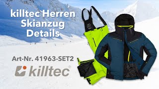 41963 SET2 ❄️💙💚 Herren killtec Skianzug Skijacke dunkelblau Skihose hellgruen [upl. by Brenton]