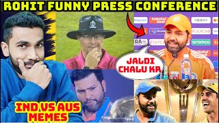 ROHIT SHARMA PRESS CONFERENCE 😂😂 INDIA VS AUSTRALIA FINAL  RICHARD KETTLEBOROUGH [upl. by Stilwell]