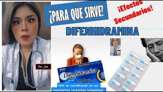 DIFENIDRAMINA para que sirve Doctoraleon y efectos secundarios [upl. by Nalliuq]