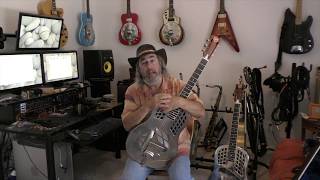 National Custom Resonator Guitar No 2  brass vs German silver  wwwbdfrankcom [upl. by Enotna835]