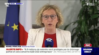 Chômage partiel quotOn rembourse les salaires entre 7 et 10 jours après la demande des entreprisesquot [upl. by Yht]