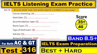 IELTS Listening Practice Test 2023 with Answers Real Exam  316 [upl. by Tartaglia]