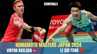 Viktor Axelsen 🇩🇰 Vs Li Shi Feng 🇨🇳  Kumamoto Masters Japan 2024 [upl. by Ahsekar284]