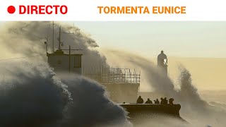 La TORMENTA EUNICE sacude REINO UNIDO en alerta roja en muchas zonas  RTVE [upl. by Kristien]