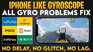 Gyroscope Delay Fix VIVO POCO REDMI OPPO REALME INFINIX bgmi pubg gyro delay fix all gyro problems [upl. by Marston]