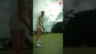 claire hogle golf video  claire hogle clairehogle golfshorts [upl. by Nyleikcaj713]