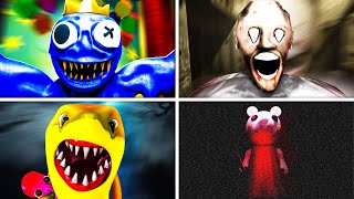 SECRET Jumpscares From Every Roblox Game [upl. by Nniuqal828]