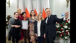 Pałac Prezydencki  Gala IX edycji Nagrody Prezydenta RP „Dla Dobra Wspólnego” [upl. by Navonoj481]