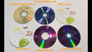 Disc Labeling  DiscT2 LightScribe Labelflash LabelTag Direct Printing amp Stickers [upl. by Ries386]