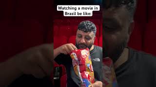 Watching a movie in Brazil be like shortvideo shorts short funny [upl. by Asirralc81]