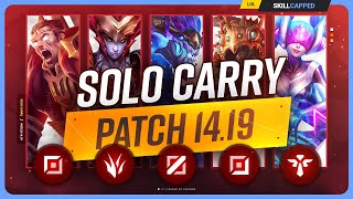 The NEW BEST SOLO CARRY CHAMPIONS on PATCH 1419  League of Legends [upl. by Territus]