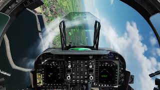 Digital Combat Simulator Harrier GR9 in cockpit Manston Airshow Arrival [upl. by Vin]