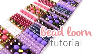 Beading on a Loom  Beginners Bead Weaving [upl. by Leilamag]