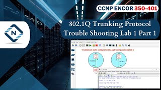 Free CCNP ENCOR 350401  8021Q Trunking Protocol Trouble shooting Lab1 Part 1  Video 17 [upl. by Ahsaya819]