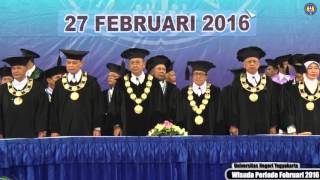 Wisuda UNY Periode Februari 2016 [upl. by Derna602]