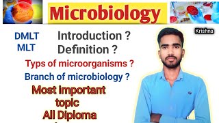 introduction of microbiologybranches of microbiology dmlt lecture in hindi [upl. by Avram]