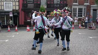 Earlsdon Morris dance quotPrestonquot at Bromyard Folk Festival 2023 [upl. by Aicnom]