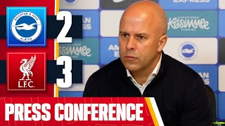 Arne Slot PostMatch Press Conference  Brighton 23 Liverpool  EFL Cup [upl. by Nichole]