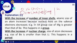 Step MDCAT  Chemistry  Periods And Group  Lecture 01 [upl. by Elstan760]