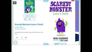 Scaredy Monster Loses a Tooth reading on Epic [upl. by Ardekahs370]