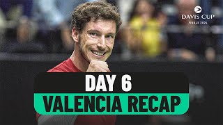 Day 6 Valencia Recap  Davis Cup 2024 Finals Group Stage [upl. by Nnaylloh]