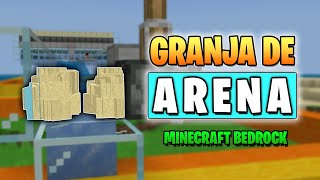 GRANJA DE ARENA y BLOQUES CON GRAVEDAD para Minecraft Bedrock 120 y 121 [upl. by Nylatsyrk]