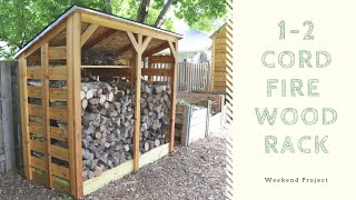 Build a Firewood Shed to Store 12 Cords of Wood [upl. by Marvella]