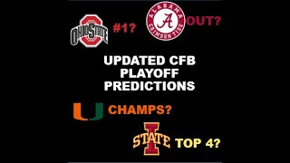 Update CFB Predictions [upl. by Gerc693]