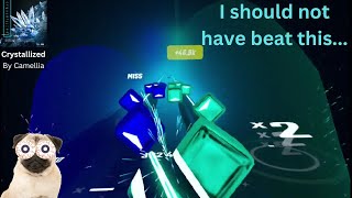 I FINALLY BEAT CRYSTALIZED IN BEAT SABER [upl. by Teirtza]