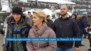 Bundesverteidigungsministerin von der Leyen in Buchenhöhe [upl. by Bazil]